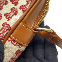 Load image into Gallery viewer, CELINE Shoulder Bag White/Brown/Red194332CS8 Canvas Leather