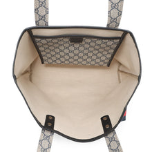 将图像加载到图库查看器中,GUCCI Cherie line Tote Bag Ivory/Navy211134 GG Supreme Leather