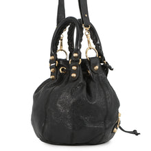 将图像加载到图库查看器中,BALENCIAGA giant mini pom pom Black285439 Leather
