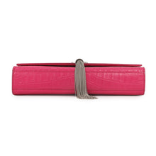 Load image into Gallery viewer, SAINT LAURENT PARIS Kate ChainShoulder Pink354119 Croco embossed leather Size Medium