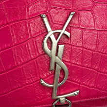 Load image into Gallery viewer, SAINT LAURENT PARIS Kate ChainShoulder Pink354119 Croco embossed leather Size Medium