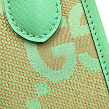 将图像加载到图库查看器中,GUCCI Jumbo GG Canvas Mini Tote Beige/Light Green671623 Jumbo GG Canvas Leather