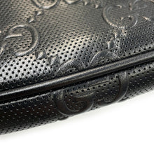 Load image into Gallery viewer, GUCCI GG embossed belt bag Black645093 Leather
