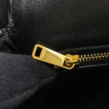将图像加载到图库查看器中,CELINE Triomphe Maillon Chain Shoulder Black19134 Leather