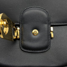 将图像加载到图库查看器中,CELINE Triomphe Maillon Chain Shoulder Black19134 Leather