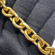 将图像加载到图库查看器中,CELINE Triomphe Maillon Chain Shoulder Black19134 Leather