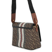 Load image into Gallery viewer, BURBERRY TBMonogram Stripe Messenger Brown/Multicolor8031748 PVC Leather