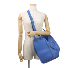 将图像加载到图库查看器中,LOEWE hammock Blue387.30.T38 Leather Size Medium