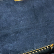 Load image into Gallery viewer, Dior 30Montaigne Shoulder Bag Navy Velvet Leather