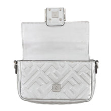 将图像加载到图库查看器中,FENDI FF motif bucket 2-way bag Silver8BS017 Leather Size Mini