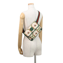 将图像加载到图库查看器中,GUCCI Crossbody Bag 100th Anniversary Beige/Green493930 Canvas Leather