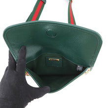 将图像加载到图库查看器中,GUCCI Crossbody Bag 100th Anniversary Beige/Green493930 Canvas Leather