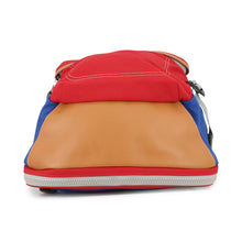 将图像加载到图库查看器中,LOEWE iNature Backpack Blue/Red/Brown Canvas