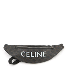 Load image into Gallery viewer, CELINE Triomphe Logo Crossbody Bag Brown/Black195972 PVC