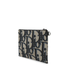 Load image into Gallery viewer, Dior Maxi Oblique Jacquard Clutch Bag Beige/Black/Blue2ESCA490YXL_H27E Canvas