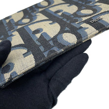 Load image into Gallery viewer, Dior Maxi Oblique Jacquard Clutch Bag Beige/Black/Blue2ESCA490YXL_H27E Canvas