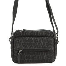 将图像加载到图库查看器中,Christian Louboutin Zip N Flap Shoulder Bag Black1245217B260 Canvas Leather