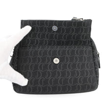 将图像加载到图库查看器中,Christian Louboutin Zip N Flap Shoulder Bag Black1245217B260 Canvas Leather