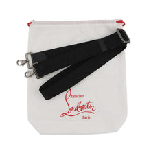 将图像加载到图库查看器中,Christian Louboutin Zip N Flap Shoulder Bag Black1245217B260 Canvas Leather