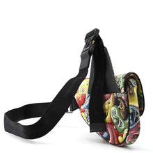 Load image into Gallery viewer, Dior Christian Dior × Kenny Scharf Saddlebag Multicolor Canvas Leather