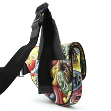 Load image into Gallery viewer, Dior Christian Dior × Kenny Scharf Saddlebag Multicolor Canvas Leather