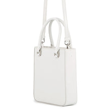 将图像加载到图库查看器中,PRADA Spazzolato 2WAY Bag White1BA331 Leather Size Small