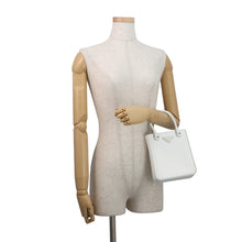 将图像加载到图库查看器中,PRADA Spazzolato 2WAY Bag White1BA331 Leather Size Small