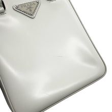 将图像加载到图库查看器中,PRADA Spazzolato 2WAY Bag White1BA331 Leather Size Small