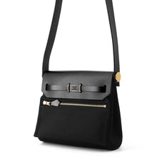 将图像加载到图库查看器中,HERMES Herbag zip Black Toile H Vache Hunter Leather Size Mini