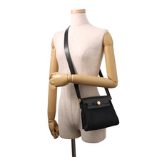 将图像加载到图库查看器中,HERMES Herbag zip Black Toile H Vache Hunter Leather Size Mini