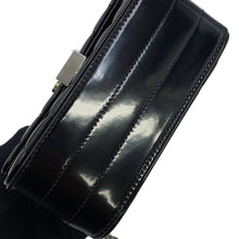 将图像加载到图库查看器中,SAINT LAURENT PARIS Vicky Chain Shoulder Bag Black538439AACIE1000 Patent Leather Size Small
