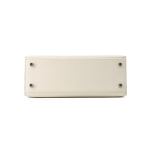 将图像加载到图库查看器中,HERMES Kelly Sellier tricolor Nata/Chai/Gris Meyer Epsom Size 25