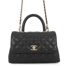 Load image into Gallery viewer, CHANEL Coco Handle 2WAYHandbag BlackA92990 Caviar Leather Size XS