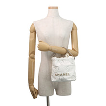 Load image into Gallery viewer, CHANEL CHANEL 22 Perforated 2-Way Handbag WhiteAS3980 Shiny Calf Leather Size Mini