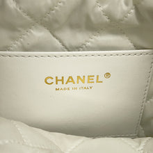 Load image into Gallery viewer, CHANEL CHANEL 22 Perforated 2-Way Handbag WhiteAS3980 Shiny Calf Leather Size Mini
