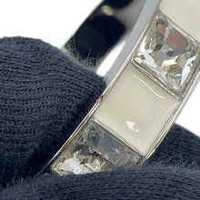 Load image into Gallery viewer, CHANEL CC Logo Bracelet Size S White/SilverABE820-B19204-NACVH Metal strass