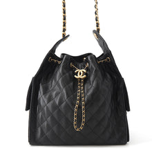 Load image into Gallery viewer, CHANEL CHANEL25 BlackAS5311 Caviar Leather Size Medium