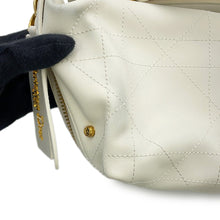 Load image into Gallery viewer, Dior D-Journey Flat Macro Cannage Latte WhiteM2416UBUQ_M030 Calf Leather Size Small
