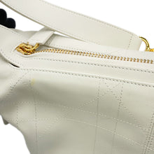 Load image into Gallery viewer, Dior D-Journey Flat Macro Cannage Latte WhiteM2416UBUQ_M030 Calf Leather Size Small