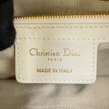 Load image into Gallery viewer, Dior D-Journey Flat Macro Cannage Latte WhiteM2416UBUQ_M030 Calf Leather Size Small