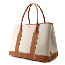 Load image into Gallery viewer, HERMES Neo Garden 41 Voyage Gold/Ecru Toile H Negonda Leather Size 41