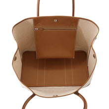 Load image into Gallery viewer, HERMES Neo Garden 41 Voyage Gold/Ecru Toile H Negonda Leather Size 41