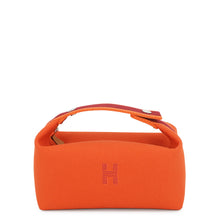 将图像加载到图库查看器中,HERMES Brid a Black Orange・Feu Canvas Size PM