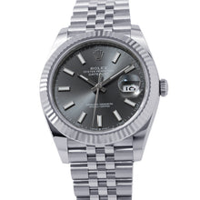 将图像加载到图库查看器中,ROLEX Datejust 41 W41mm Stainless Steel K18WG Slate Dial126334