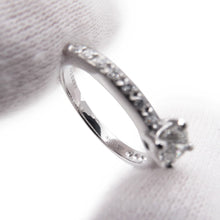 将图像加载到图库查看器中,BVLGARI Roma Amor Diamond Ring Size No. 10 PT950