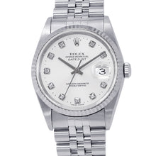 Load image into Gallery viewer, ROLEX Datejust W36mm Stainless Steel K18WG Silver Dial16234G