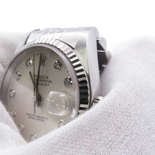 Load image into Gallery viewer, ROLEX Datejust W36mm Stainless Steel K18WG Silver Dial16234G
