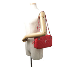Load image into Gallery viewer, CHANEL CC Logo Shoulder Bag RedA91731 Caviar Leather
