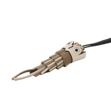 Load image into Gallery viewer, HERMES Chouette Bag Charm Beige Malfa / Craie / Black / Nata / White Lambskin