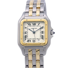 Load image into Gallery viewer, CARTIER PANTHEREMM 2 Row H26.8mm×W26.5mm Stainless Steel K18YG White DialW25028B6